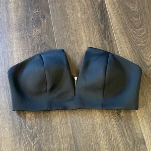 Tobi Black Strapless Bustier